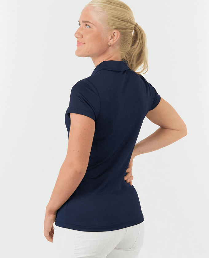 PURE GOLF Thrive Cap Sleeve Polo 051 Navy