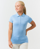 PURE GOLF Thrive Cap Sleeve Polo 051 Pale Blue
