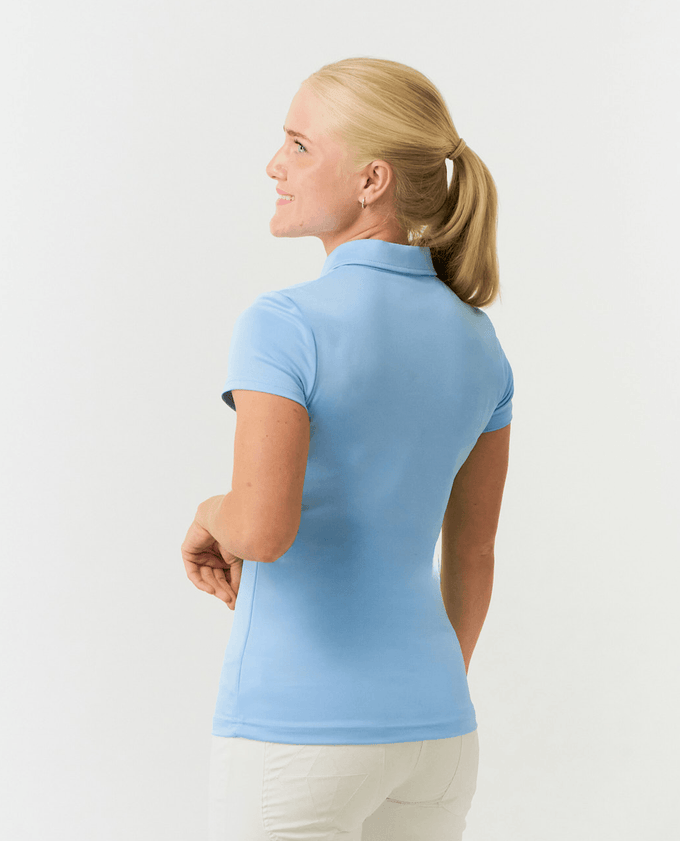 PURE GOLF Thrive Cap Sleeve Polo 051 Pale Blue