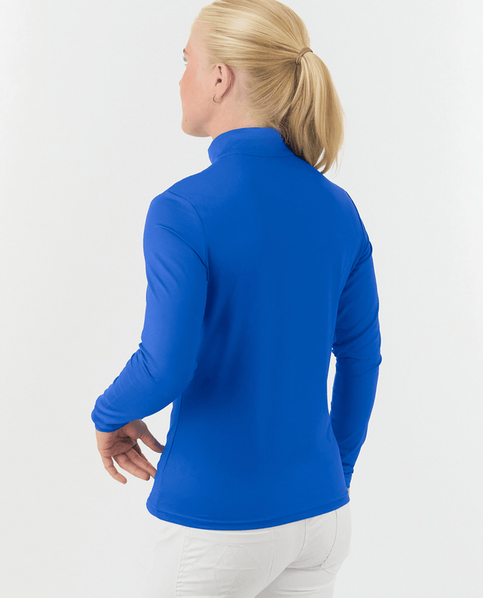 PURE GOLF Tranquility2 Mid-Zip Top 445 Royal Blue