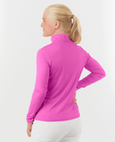 PURE GOLF Tranquility2 Mid-Zip Top 445 Azalea