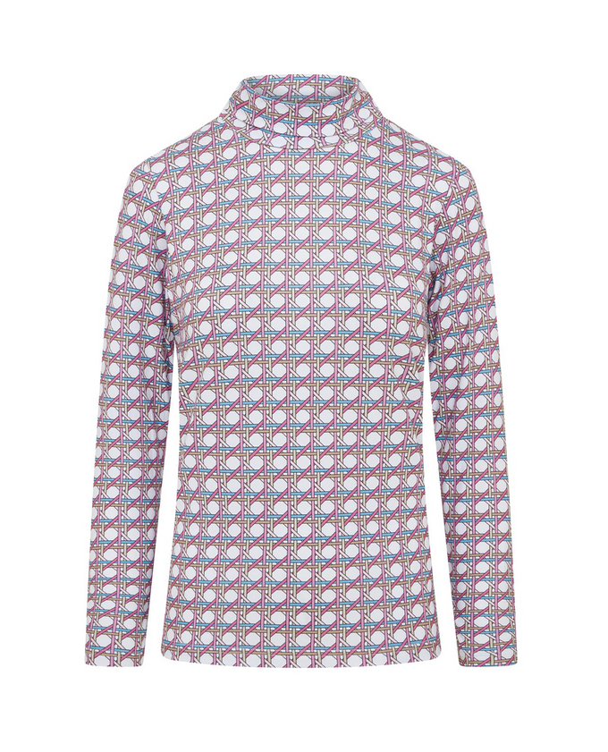 SWING OUT SISTER Paloma Pattern Roll Neck Noughty Pink