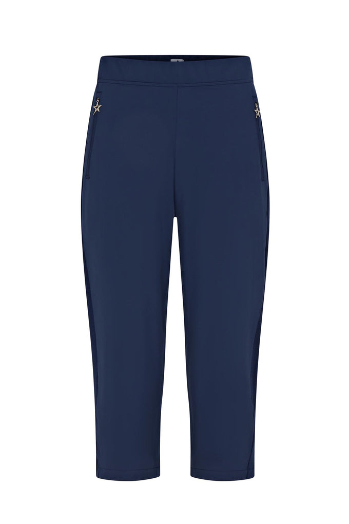 SWING OUT SISTER Rita Pull On Lightweight Capri Navy