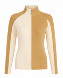 SWING OUT SISTER Rebecca Ribbed Knit Caramel & Parchment