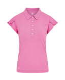 SWING OUT SISTER Summer Breeze Cap Sleeve Polo Super Pink