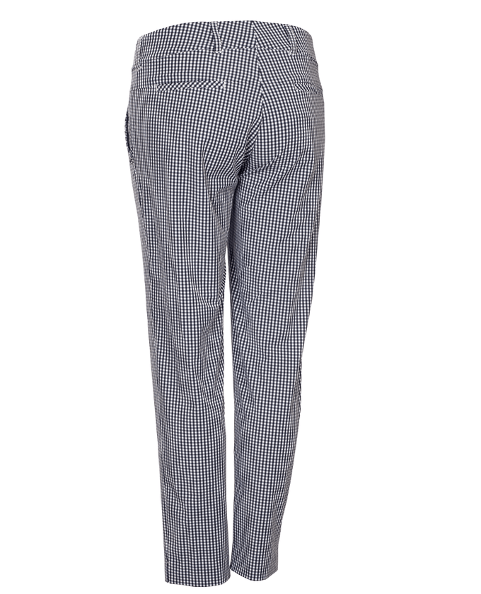 GREEN LAMB Oprah Gingham Cropped Trousers 26.5" Leg 006 Navy/White