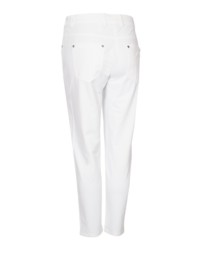 GREEN LAMB Nicole 7/8 Trousers 26.5" Leg 035 White