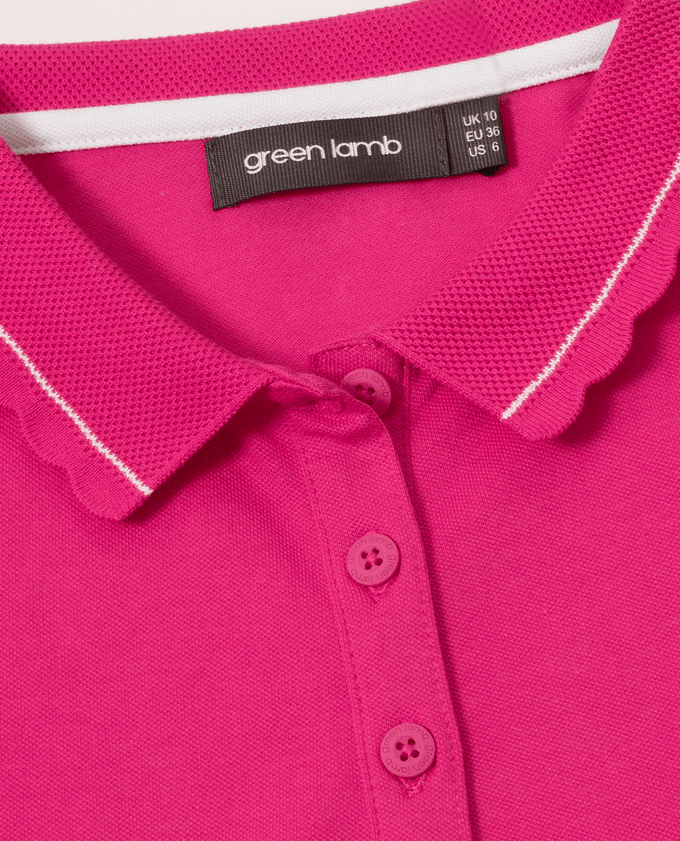 GREEN LAMB Oakley Club Short Sleeve Polo 065 Raspberry Pink