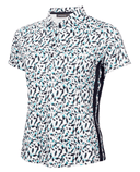 GREEN LAMB Odelle Short Sleeve Polo 067 Arielli Print