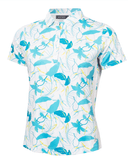 GREEN LAMB Odelle Short Sleeve Polo 067 Sixties Print