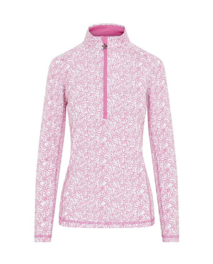 SWING OUT SISTER Sunshine 1/4 Zip Coral Whisper