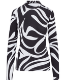 SWING OUT SISTER Shadow Winter Roll Neck Lynx Lime