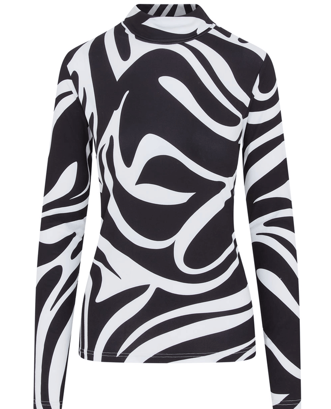 SWING OUT SISTER Shadow Winter Roll Neck Lynx Lime