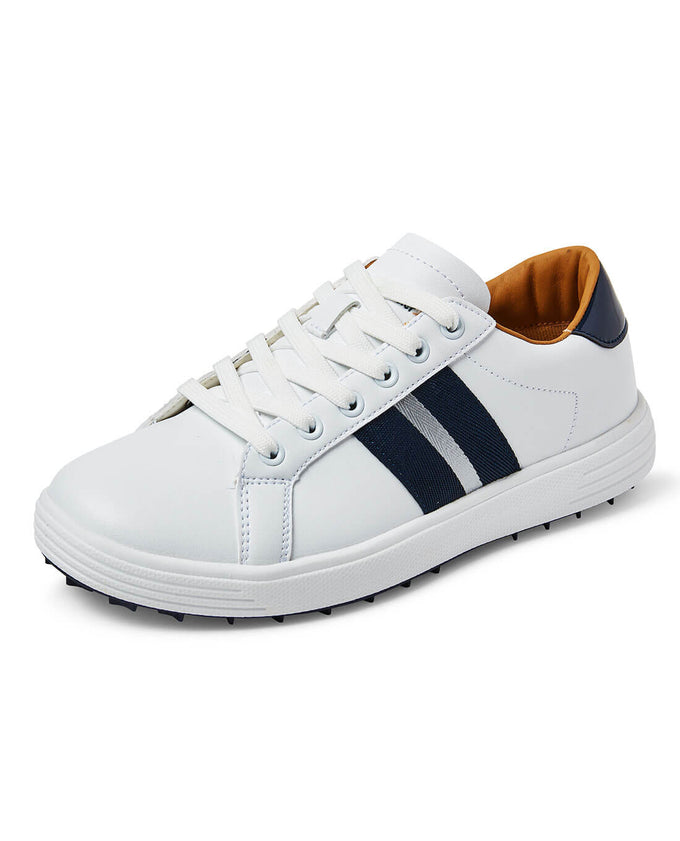 SWING OUT SISTER Sole Sister Golf Shoes Navy & Silver