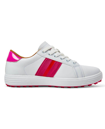 SWING OUT SISTER Sole Sister Golf Shoes Pink & Mandarin