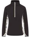 SWING OUT SISTER Maisy Print 1/4 Zip Top Sand & Black