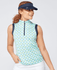 SWING OUT SISTER Cecily Sleeveless Polo Dazzling Blue & Emerald