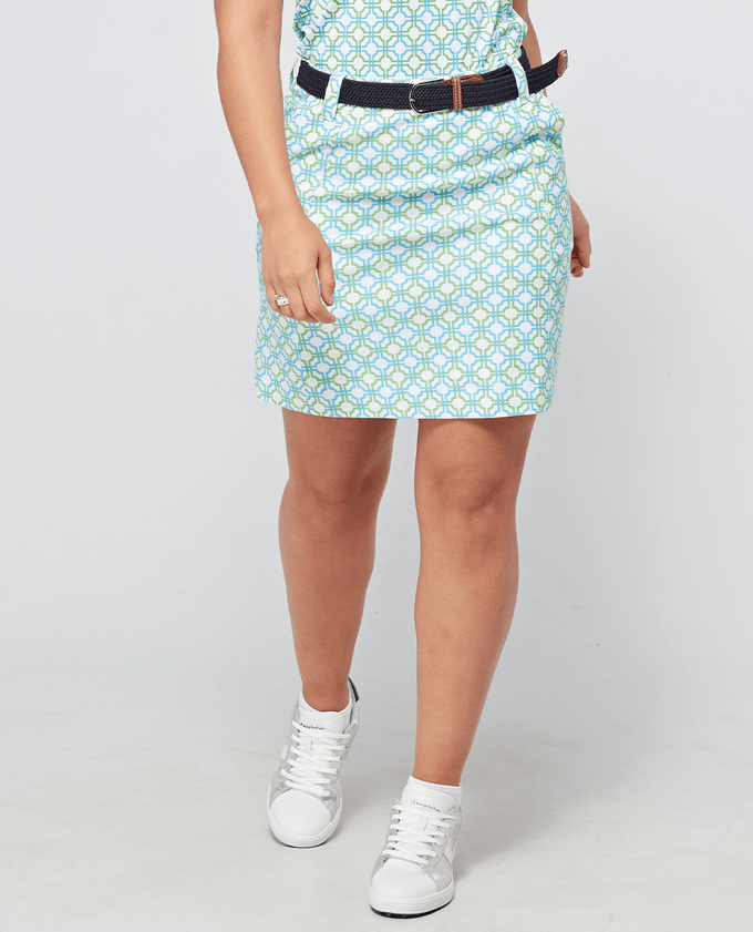 SWING OUT SISTER Lucy Pull On Skort Dazzling Blue & Emerald
