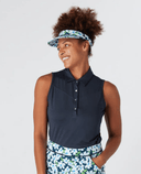 SWING OUT SISTER Amelie Sleeveless Polo Navy