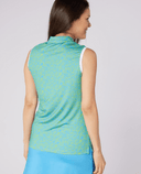 SWING OUT SISTER Dior Elite Sleeveless Polo Ocean Bloom