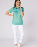 SWING OUT SISTER Dior Elite Cap Sleeve Polo Ocean Bloom