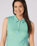 SWING OUT SISTER Azure Sleeveless Dress Ocean Bloom