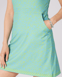 SWING OUT SISTER Azure Sleeveless Dress Ocean Bloom