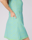 SWING OUT SISTER Azure Sleeveless Dress Ocean Bloom