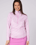 SWING OUT SISTER Sunshine 1/4 Zip Coral Whisper