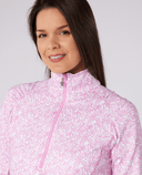 SWING OUT SISTER Sunshine 1/4 Zip Coral Whisper