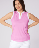 SWING OUT SISTER Louise Elite Sleeveless Polo Super Pink