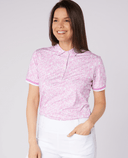 SWING OUT SISTER Dior Elite Cap Sleeve Polo Coral Whisper