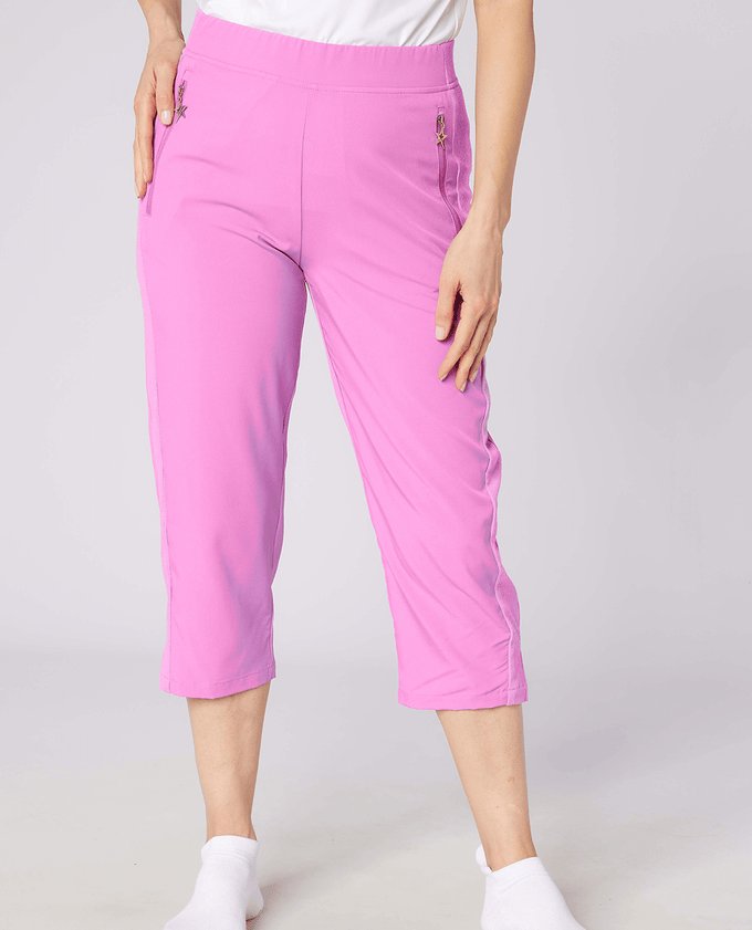 SWING OUT SISTER Rita Pull On Lightweight Capri Super Pink
