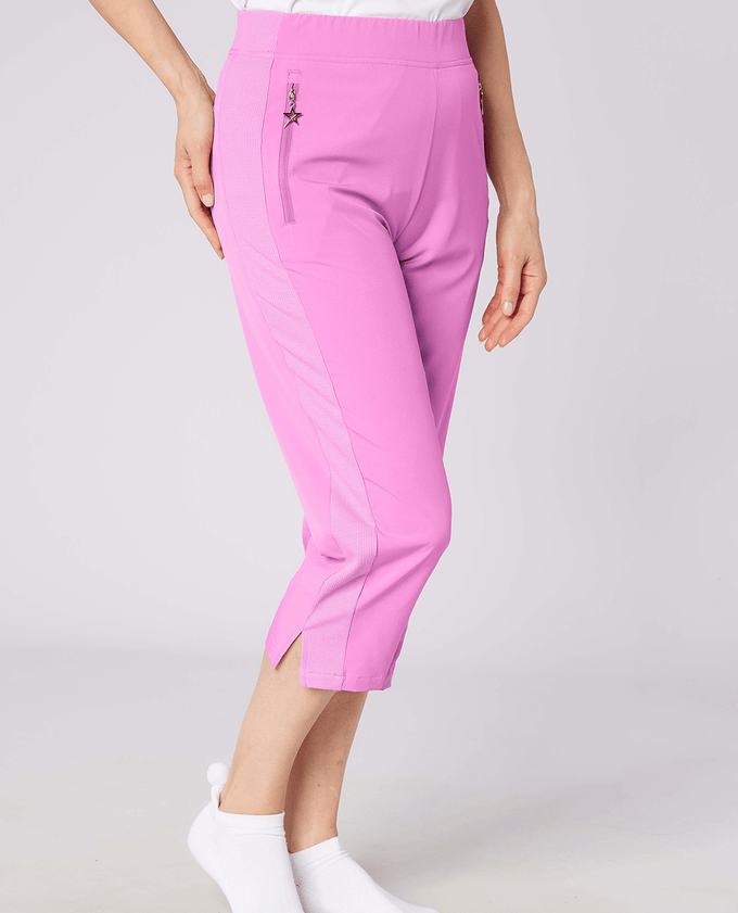 SWING OUT SISTER Rita Pull On Lightweight Capri Super Pink