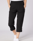 SWING OUT SISTER Rita Pull On Lightweight Capri Black