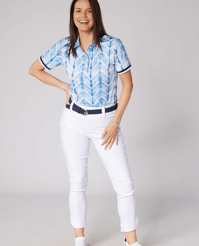 SWING OUT SISTER Dior Elite Cap Sleeve Polo Neptune's Breath