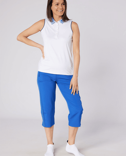 SWING OUT SISTER Rita Pull On Lightweight Capri True Blue