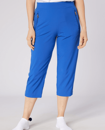 SWING OUT SISTER Rita Pull On Lightweight Capri True Blue