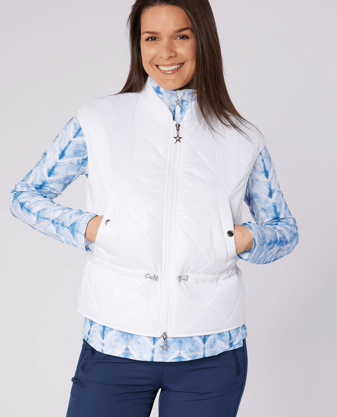 SWING OUT SISTER Summer Pearl Vest White