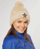 SWING OUT SISTER Jamine Fur Bobble Hat Gilded Beige