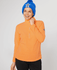 SWING OUT SISTER Frankie 1/4 Zip Fleece Orange Fizz
