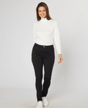 SWING OUT SISTER Nia Ribbed Winter Roll Neck Winter White