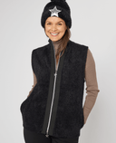 SWING OUT SISTER Leo Knit Vest Pitch Black
