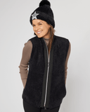 SWING OUT SISTER Leo Knit Vest Pitch Black