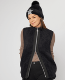 SWING OUT SISTER Leo Knit Vest Pitch Black