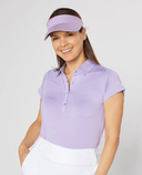 SWING OUT SISTER Amelie Cap Sleeve Polo Digital Lavender