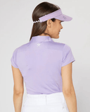 SWING OUT SISTER Amelie Cap Sleeve Polo Digital Lavender