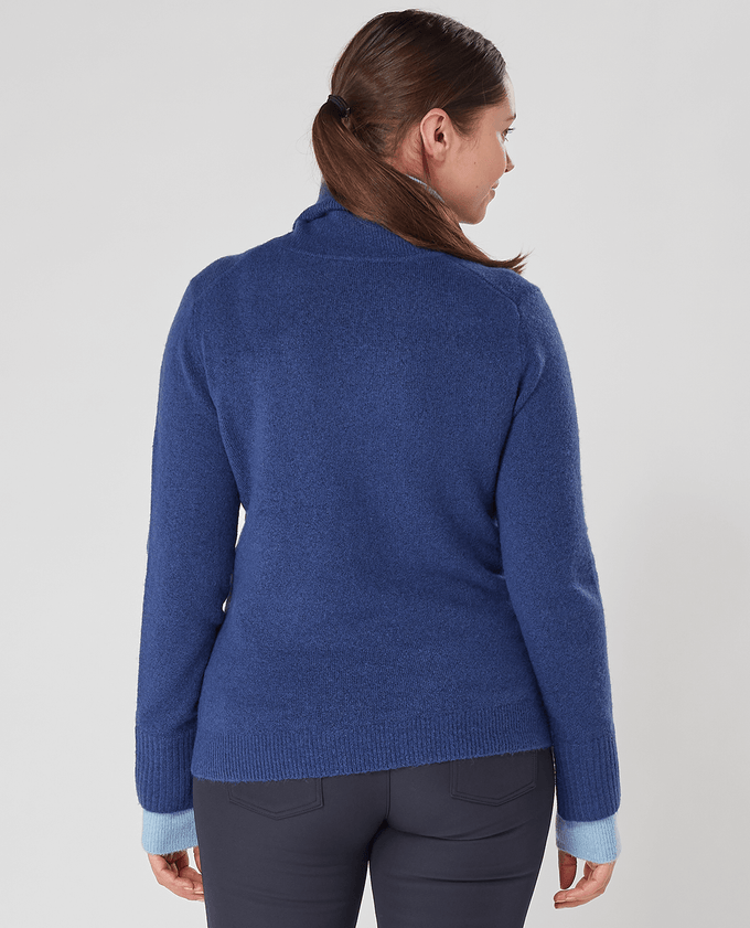 SWING OUT SISTER Gigi Golf Sweater Blue & Twilight