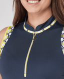 SWING OUT SISTER Alice Sleeveless Polo Sunshine Navy