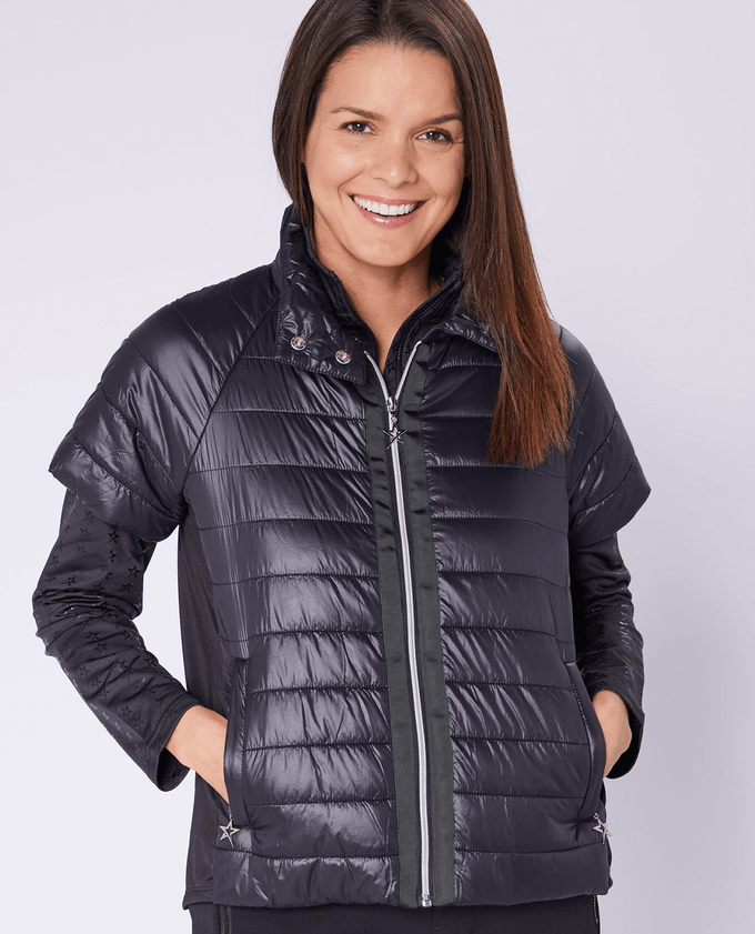 Short sleeve black jacket shop